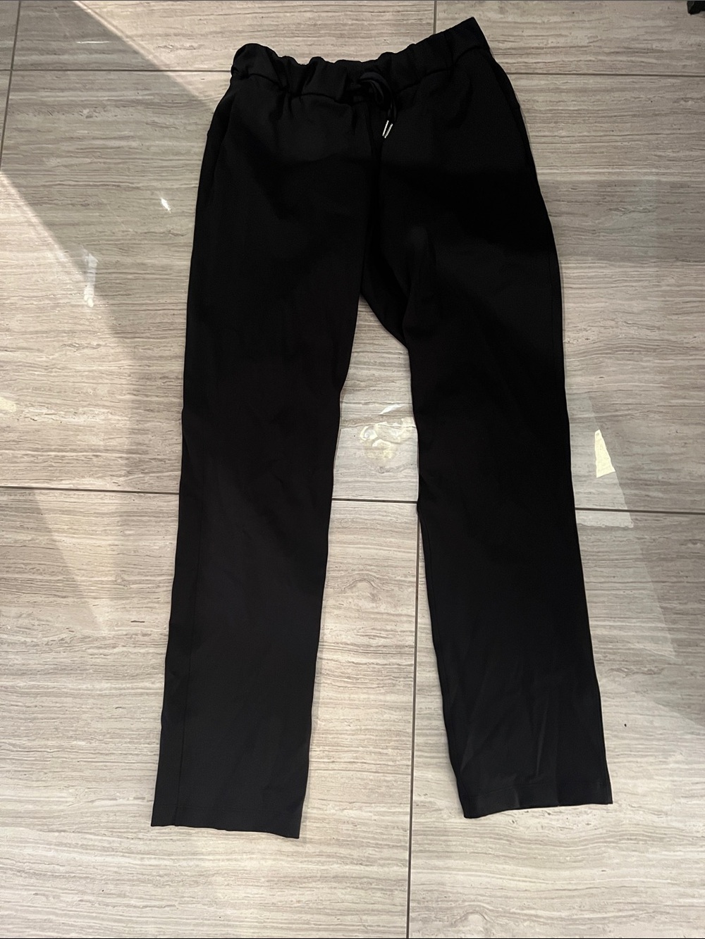 Womens Black on the fly  Drawstring lululemon Pants